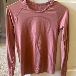 lululemon athletica Women’s Long-Sleeve Seamless Top - Dusty Rose